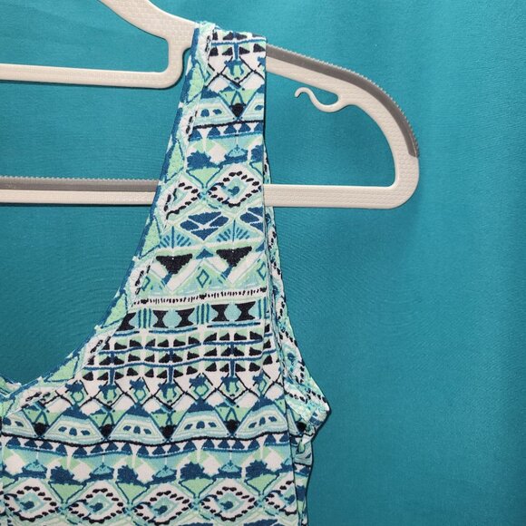 Title Nine XS Aztec Print Sleeveless Dress 85% Polyester 11% Tencel 4% Spandex - Picture 11 of 11